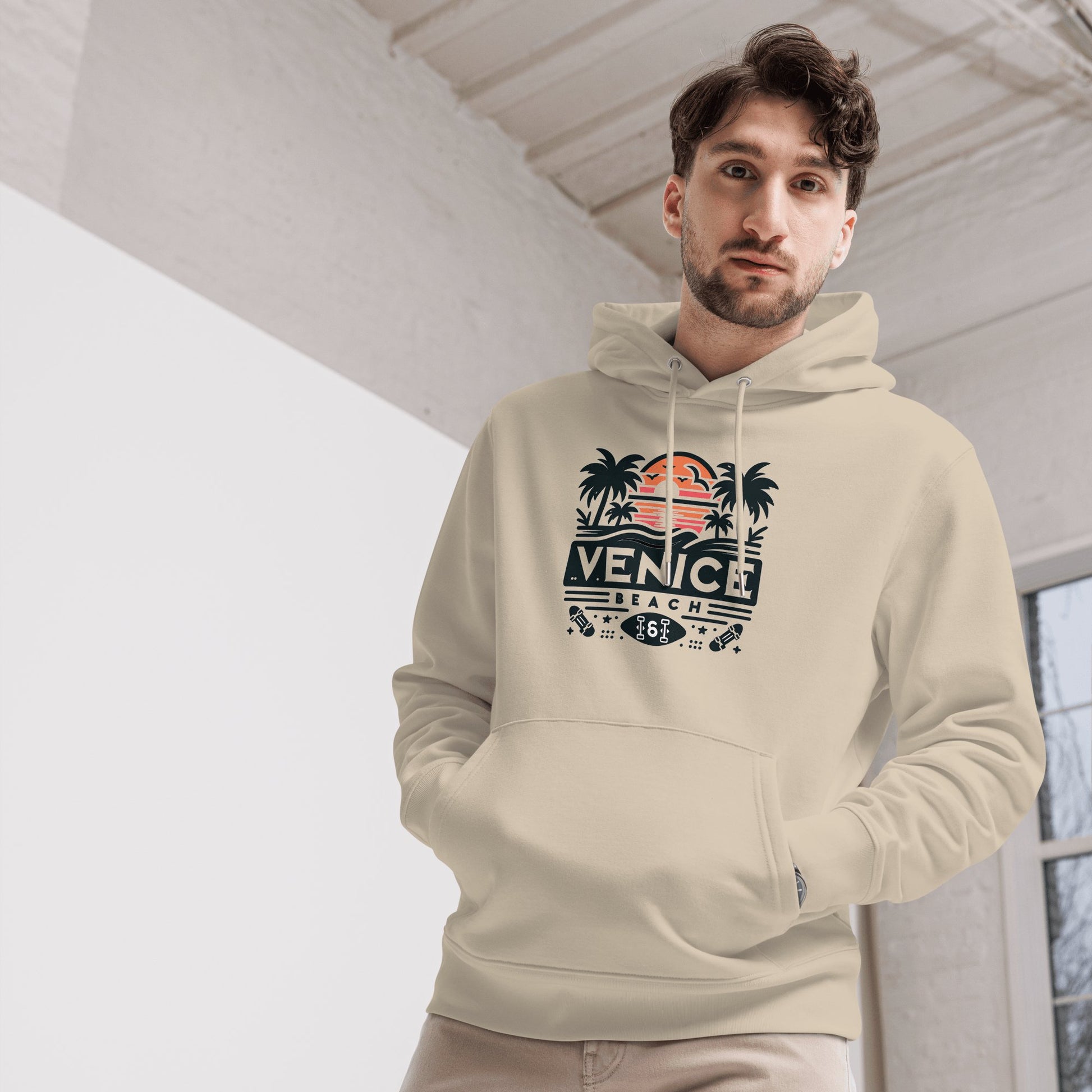 Umweltfreundlicher Unisex Kapuzenpullover "Venice Beach" - Artexio