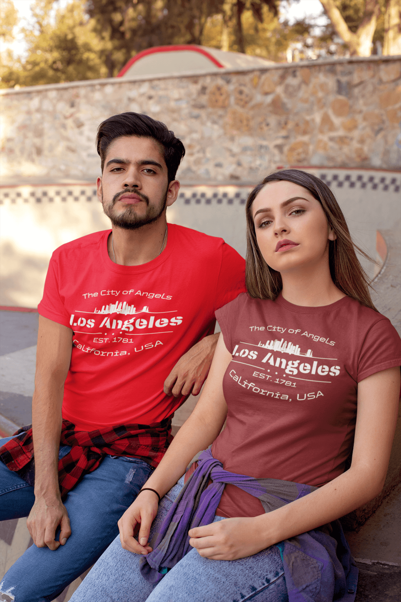 Unisex Bio Baumwoll T-Shirt "Los Angeles" - Artexio