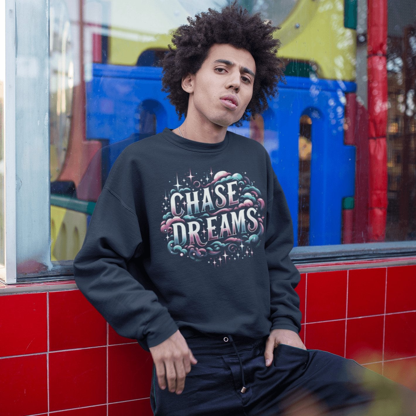 Unisex Bio Sweatshirt "Chase Dreams" - Artexio