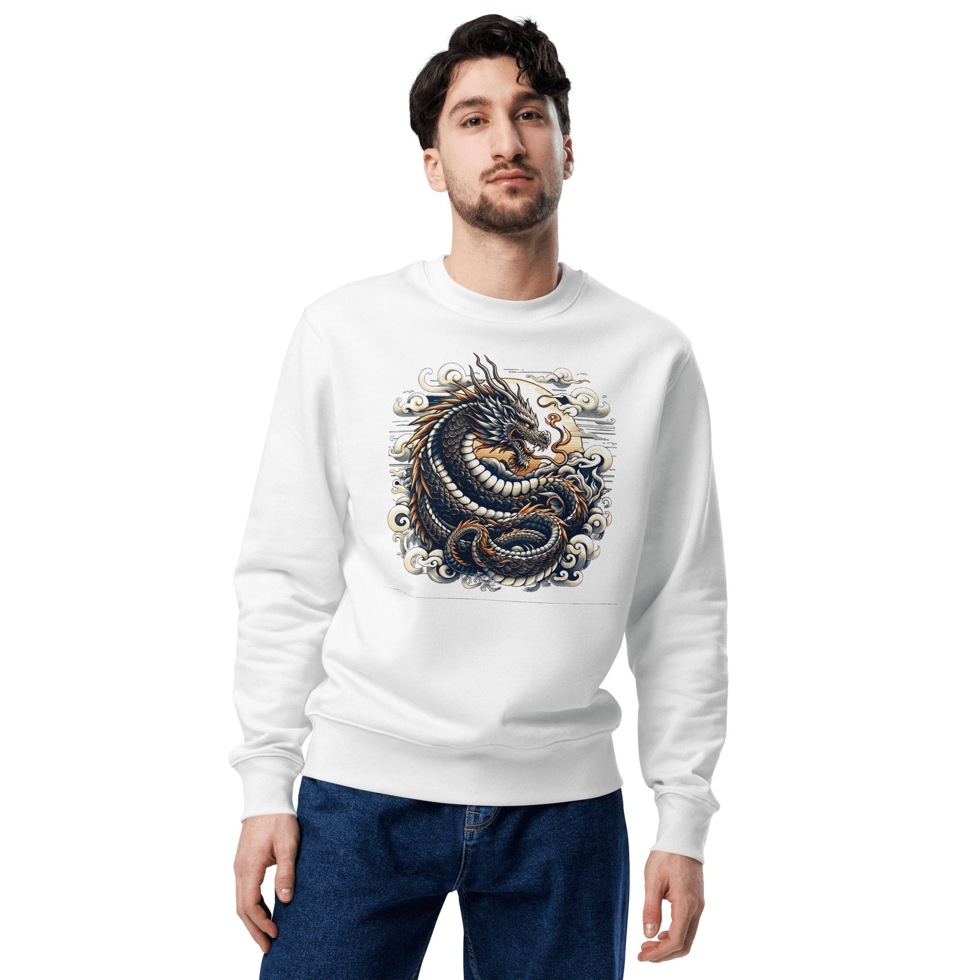 Unisex Bio Sweatshirt "Drache" - Artexio