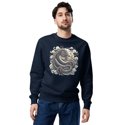 Unisex Bio Sweatshirt "Drache" - Artexio