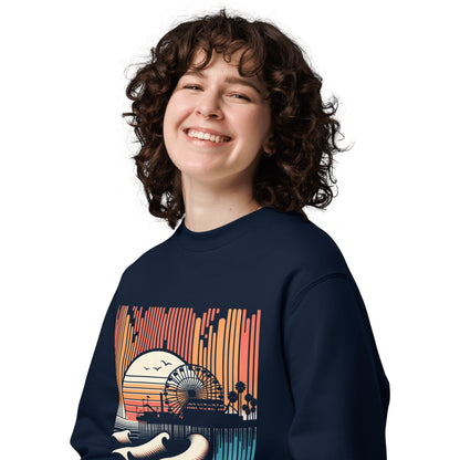 Unisex Bio Sweatshirt "Santa Monica Pier" - Artexio