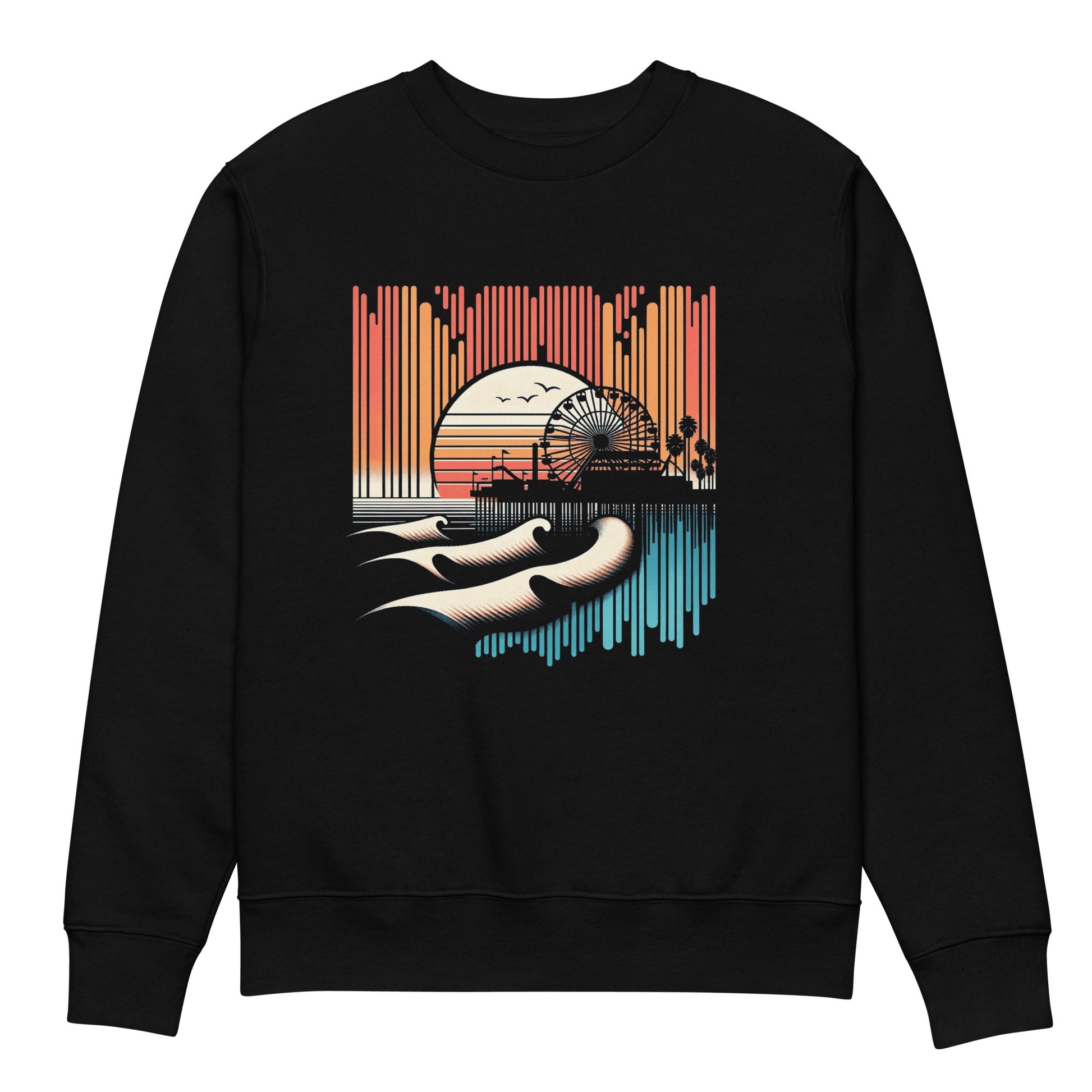 Unisex Bio Sweatshirt "Santa Monica Pier" - Artexio