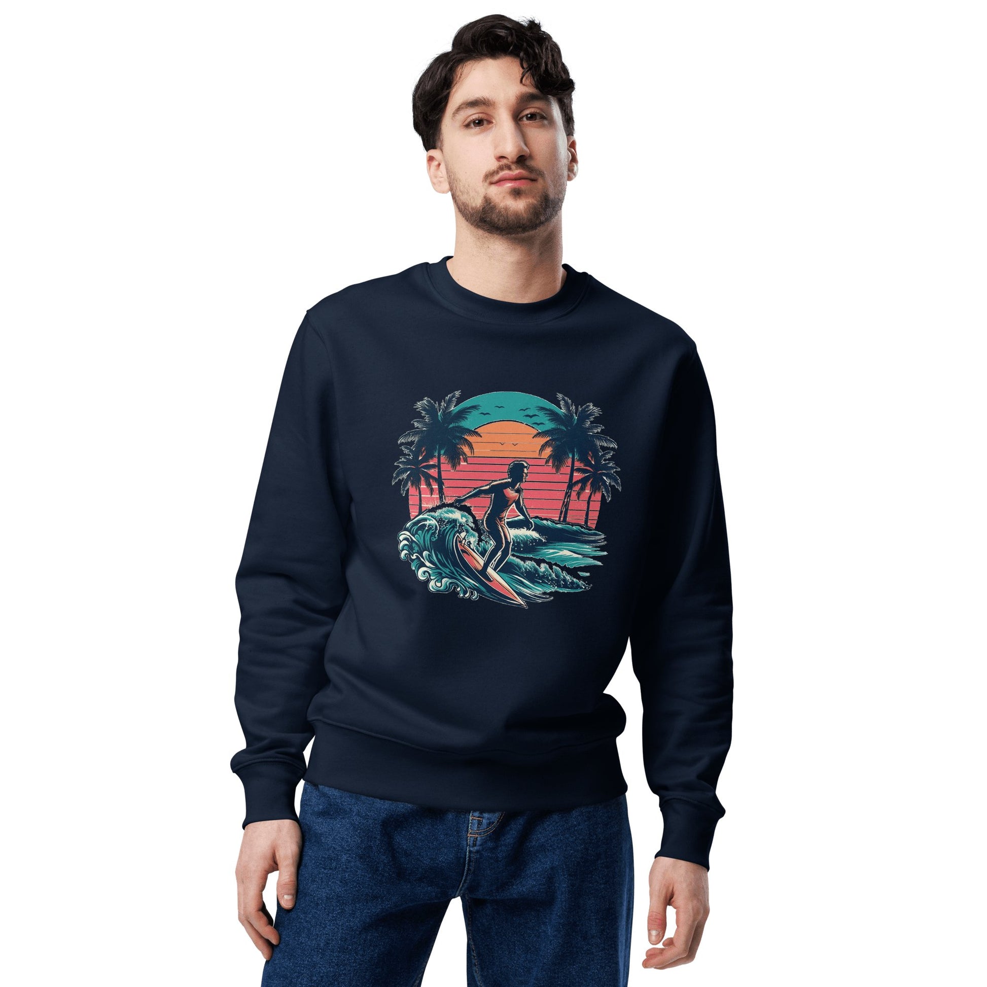 Unisex Bio Sweatshirt "Surfing" - Artexio