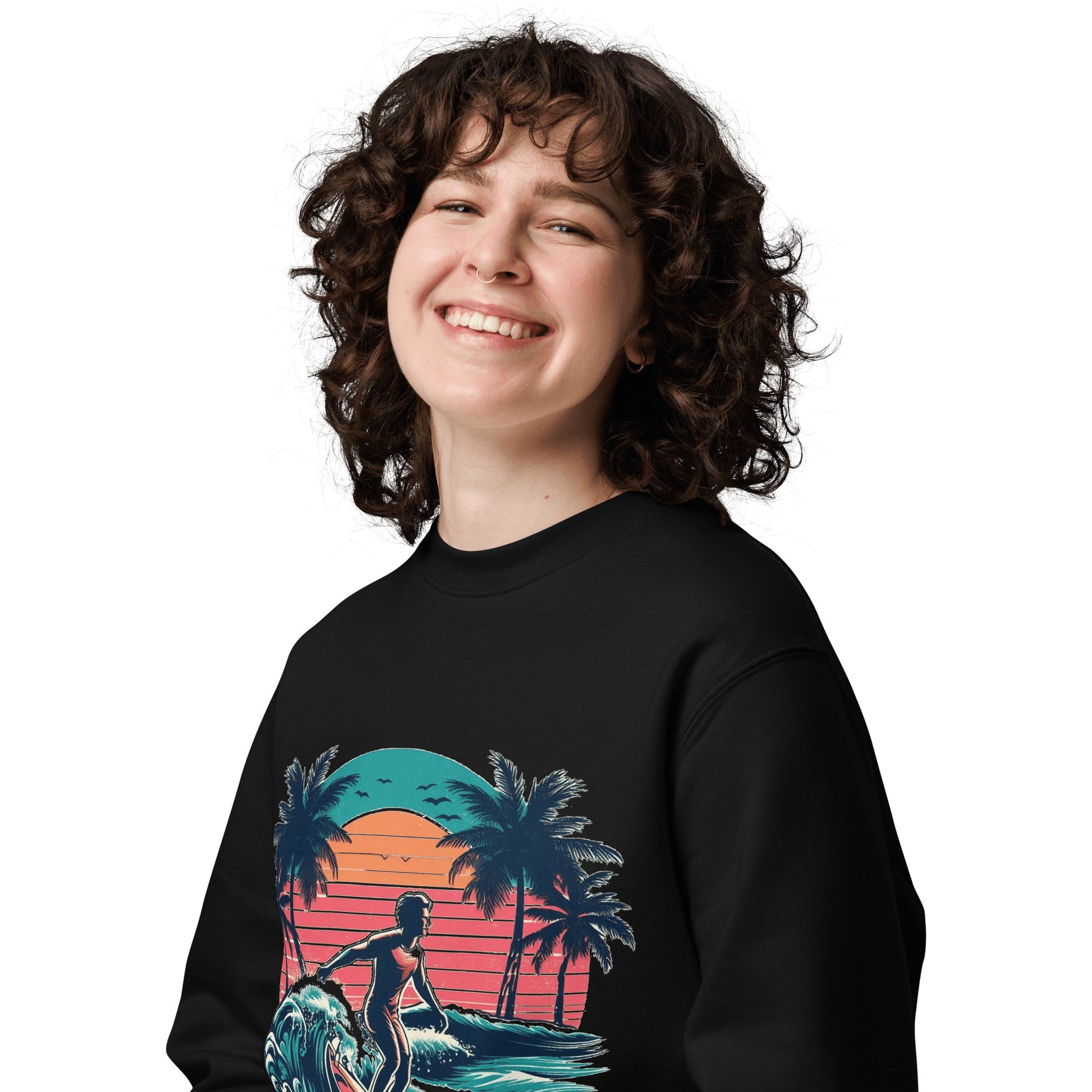 Unisex Bio Sweatshirt "Surfing" - Artexio