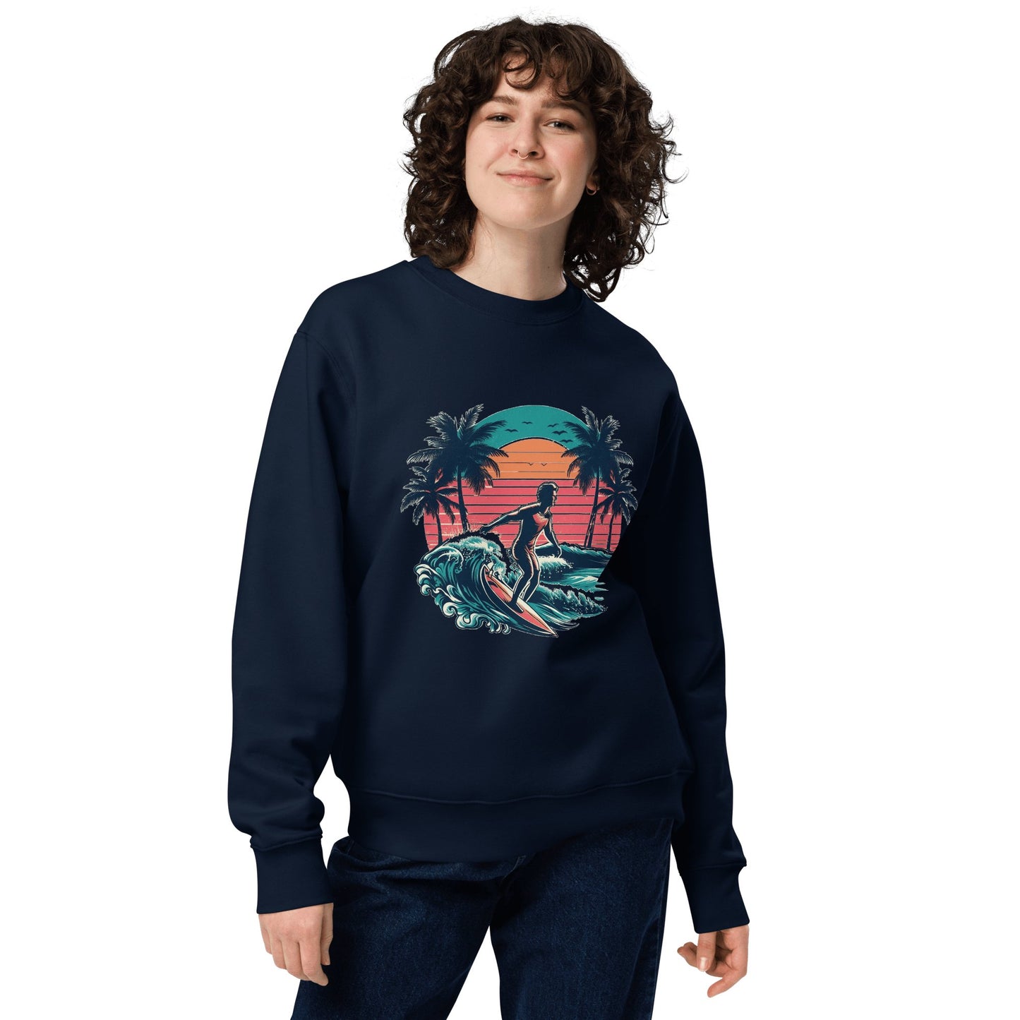 Unisex Bio Sweatshirt "Surfing" - Artexio