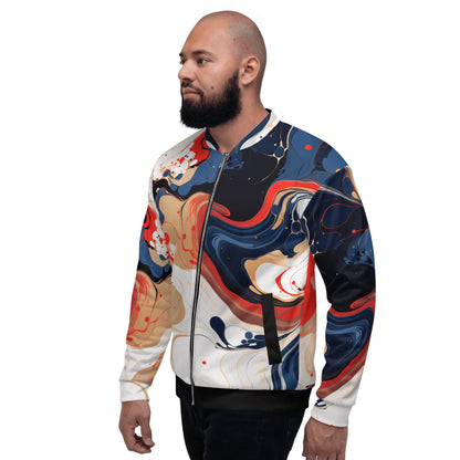 Unisex Bomberjacke "Color Swirl" - Artexio