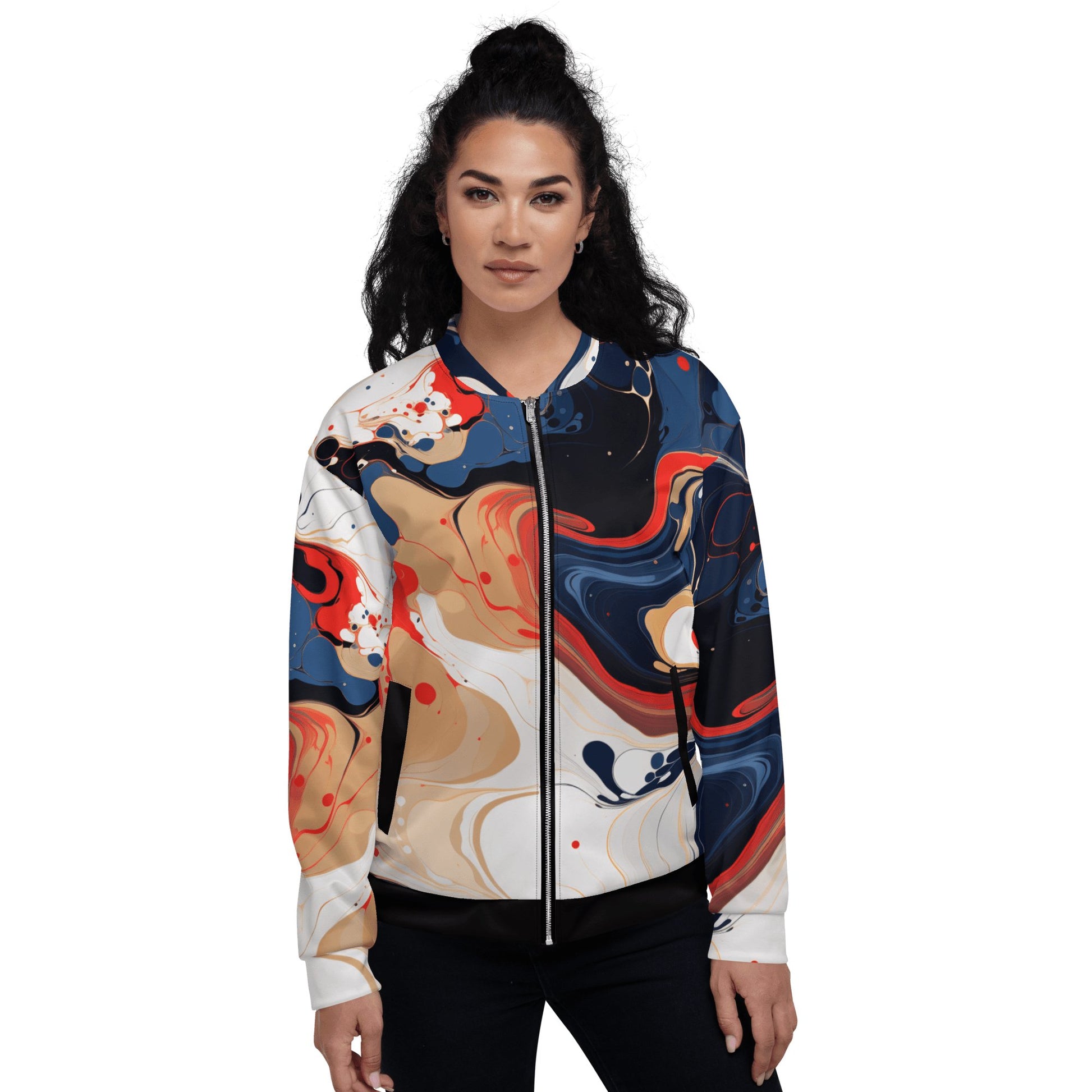 Unisex Bomberjacke "Color Swirl" - Artexio