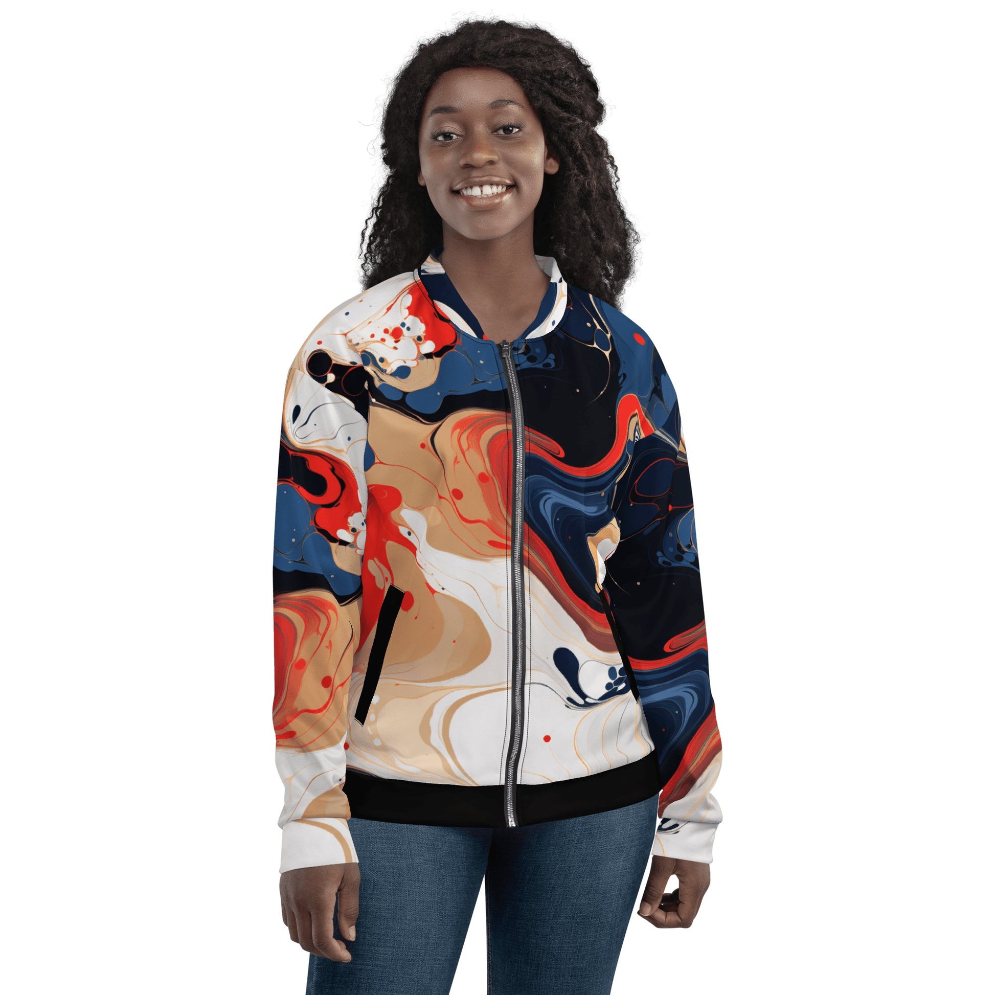 Unisex Bomberjacke "Color Swirl" - Artexio