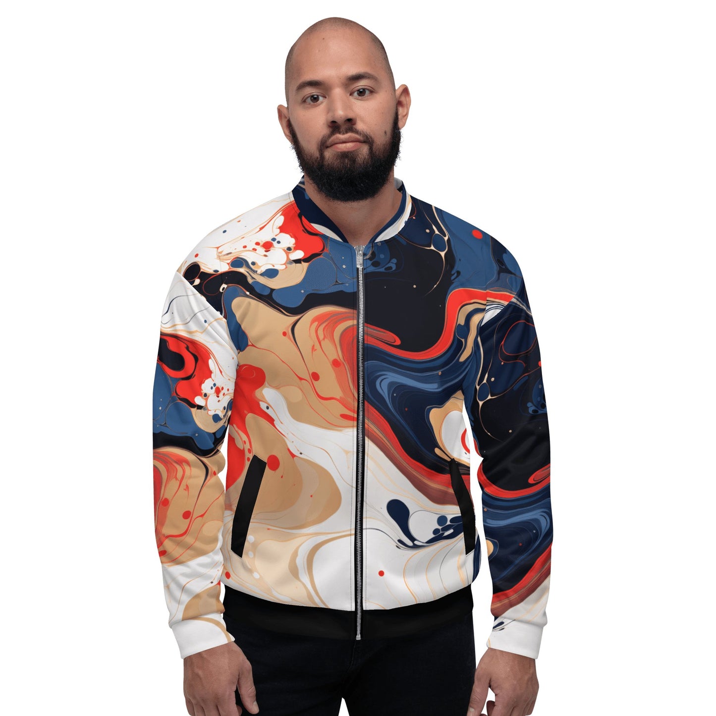 Unisex Bomberjacke "Color Swirl" - Artexio