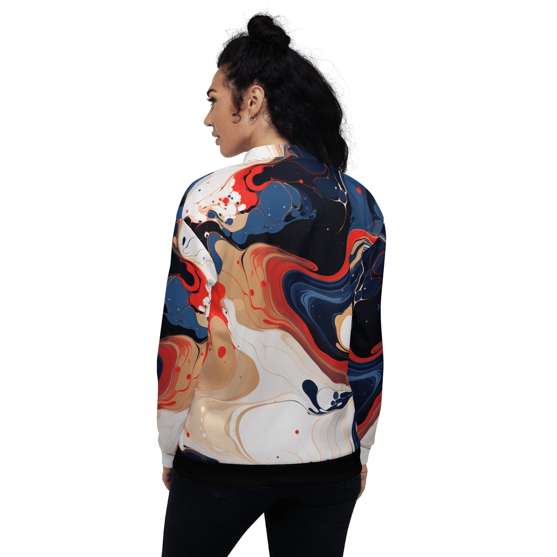 Unisex Bomberjacke "Color Swirl" - Artexio