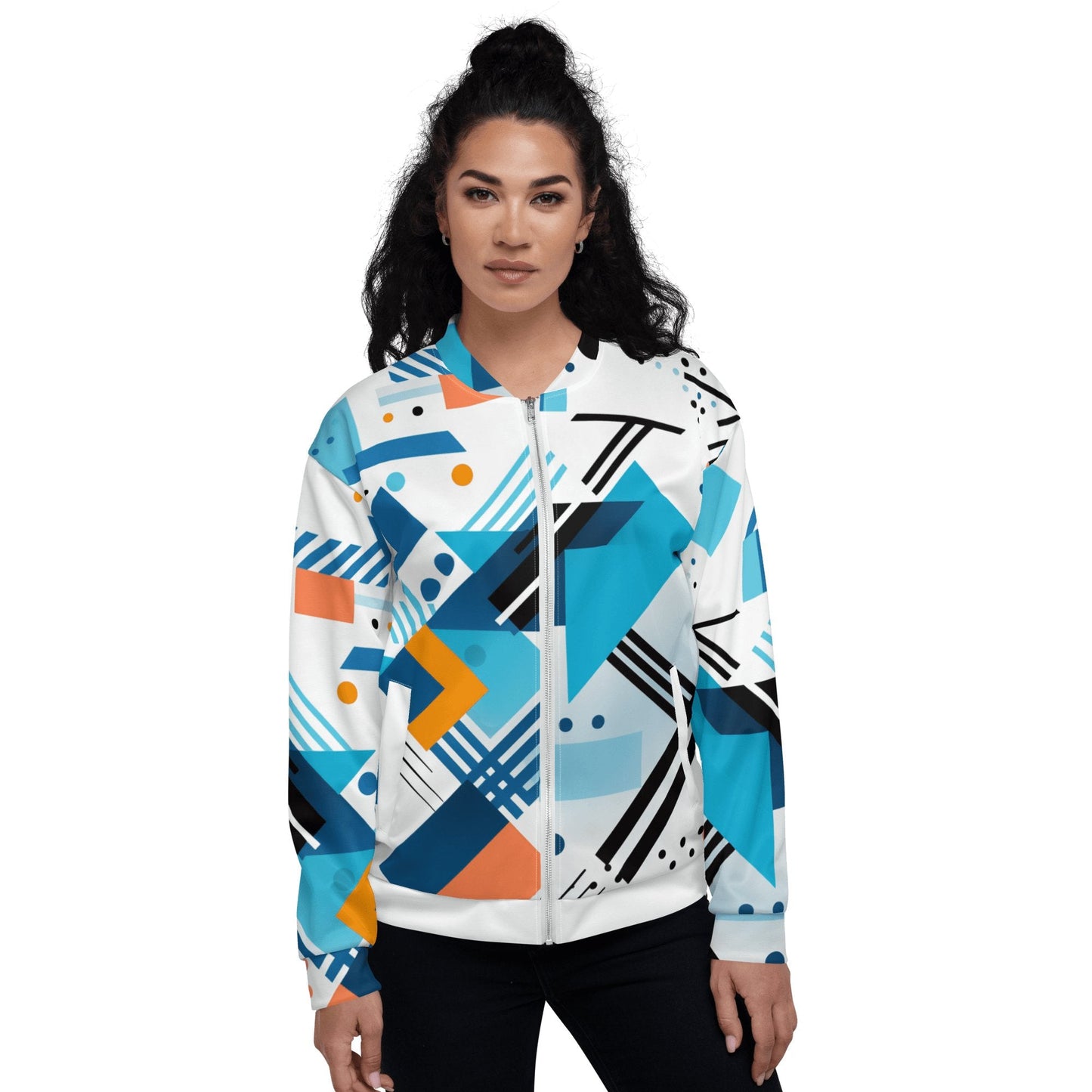 Unisex Bomberjacke "Geometric Harmony" - Artexio