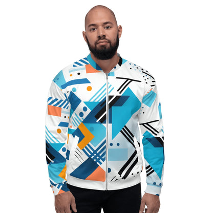 Unisex Bomberjacke "Geometric Harmony" - Artexio