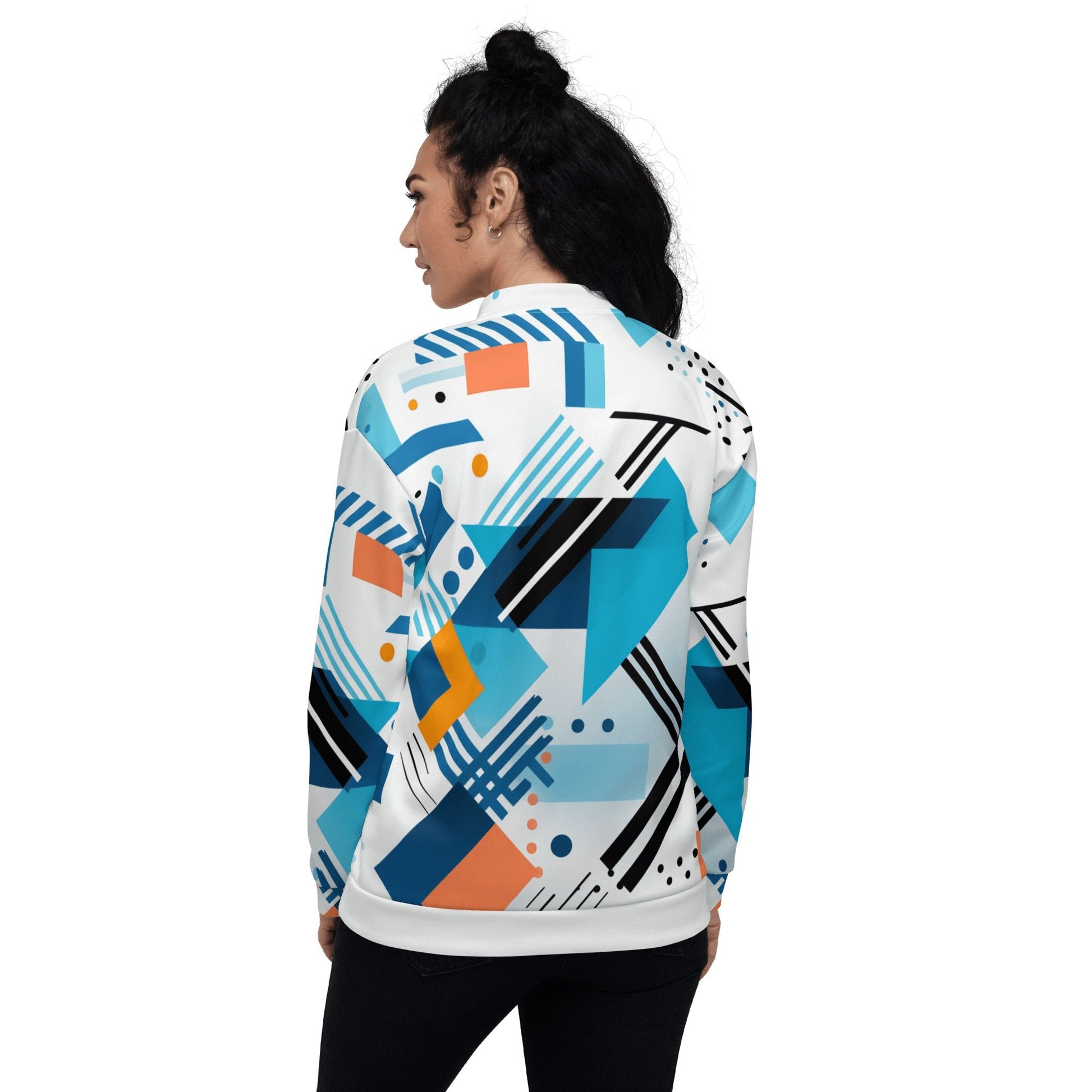 Unisex Bomberjacke "Geometric Harmony" - Artexio