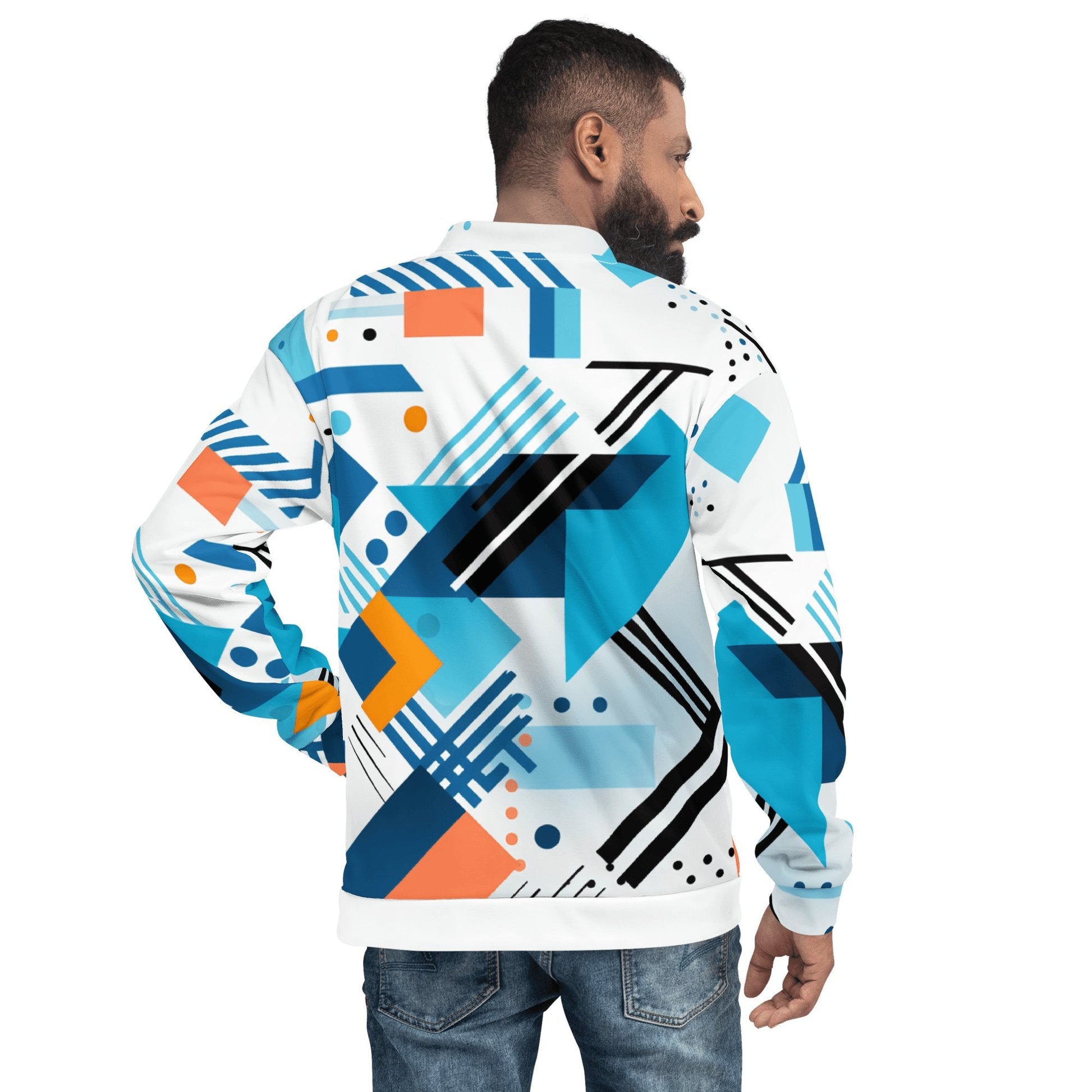 Unisex Bomberjacke "Geometric Harmony" - Artexio