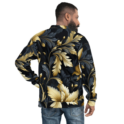 Unisex Bomberjacke "Golden Flora" - Artexio