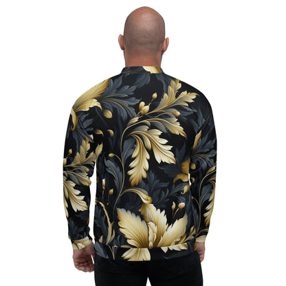 Unisex Bomberjacke "Golden Flora" - Artexio