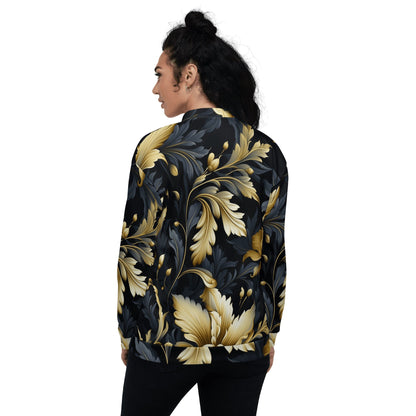 Unisex Bomberjacke "Golden Flora" - Artexio