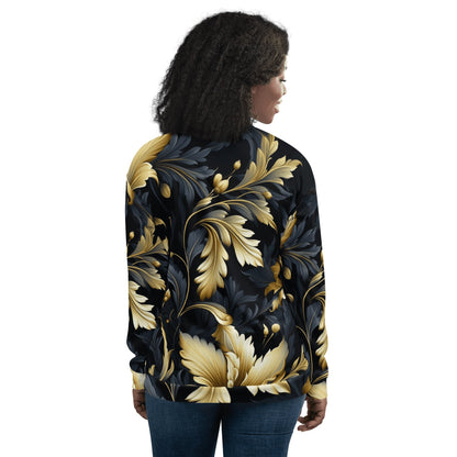 Unisex Bomberjacke "Golden Flora" - Artexio