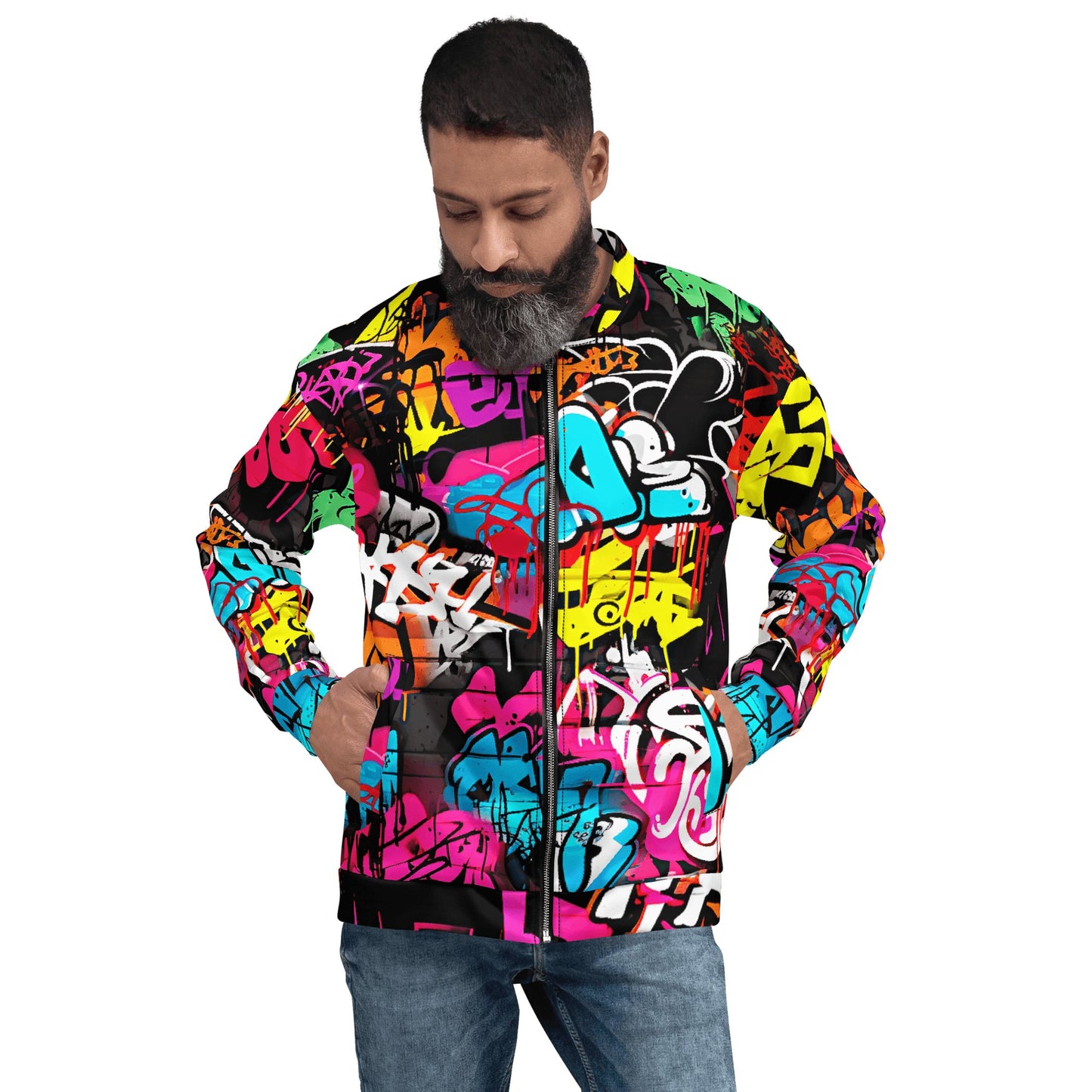 Unisex Bomberjacke "Graffiti" - Artexio