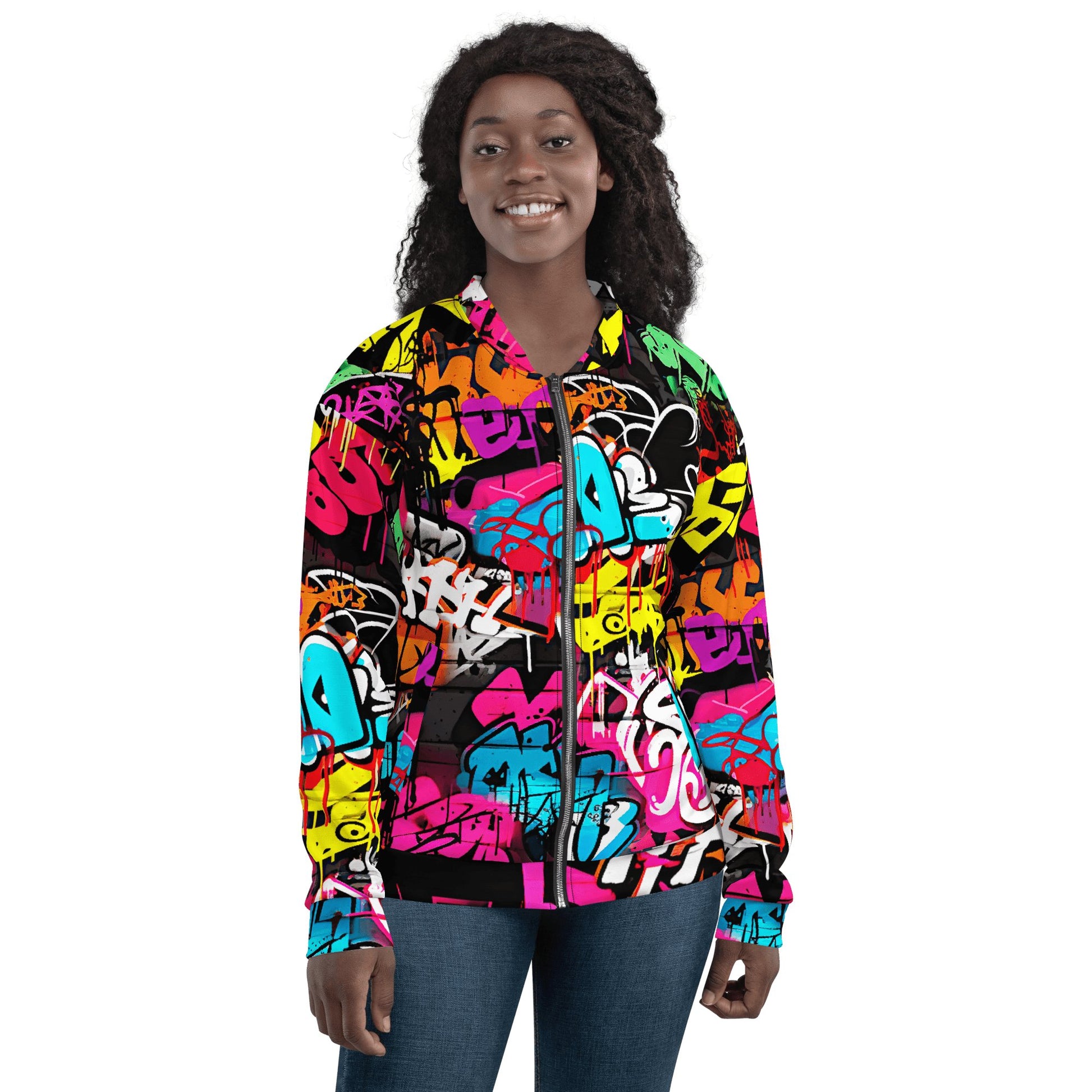 Unisex Bomberjacke "Graffiti" - Artexio