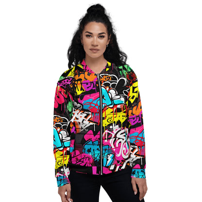 Unisex Bomberjacke "Graffiti" - Artexio