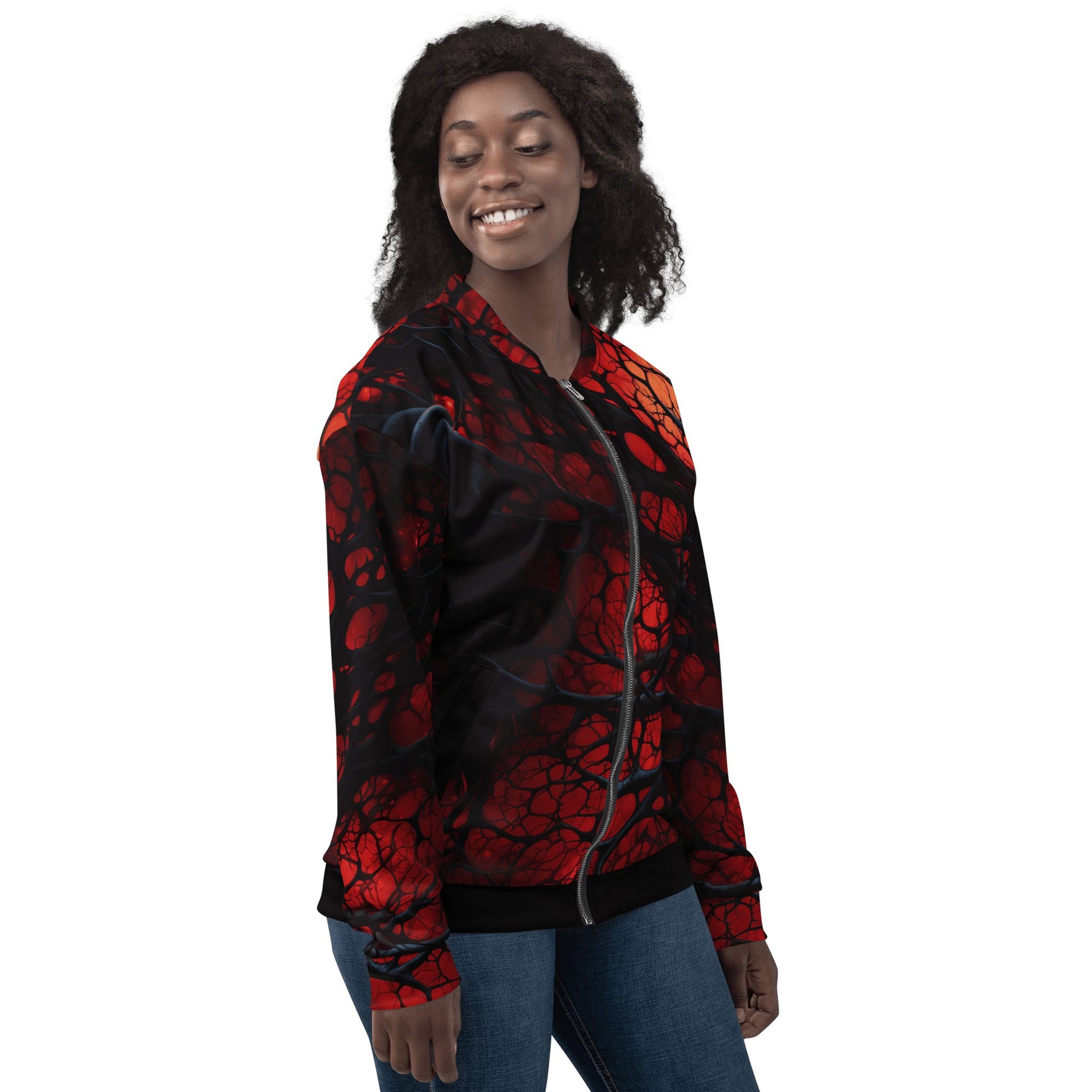 Unisex Bomberjacke "Inferno of Shadows" - Artexio