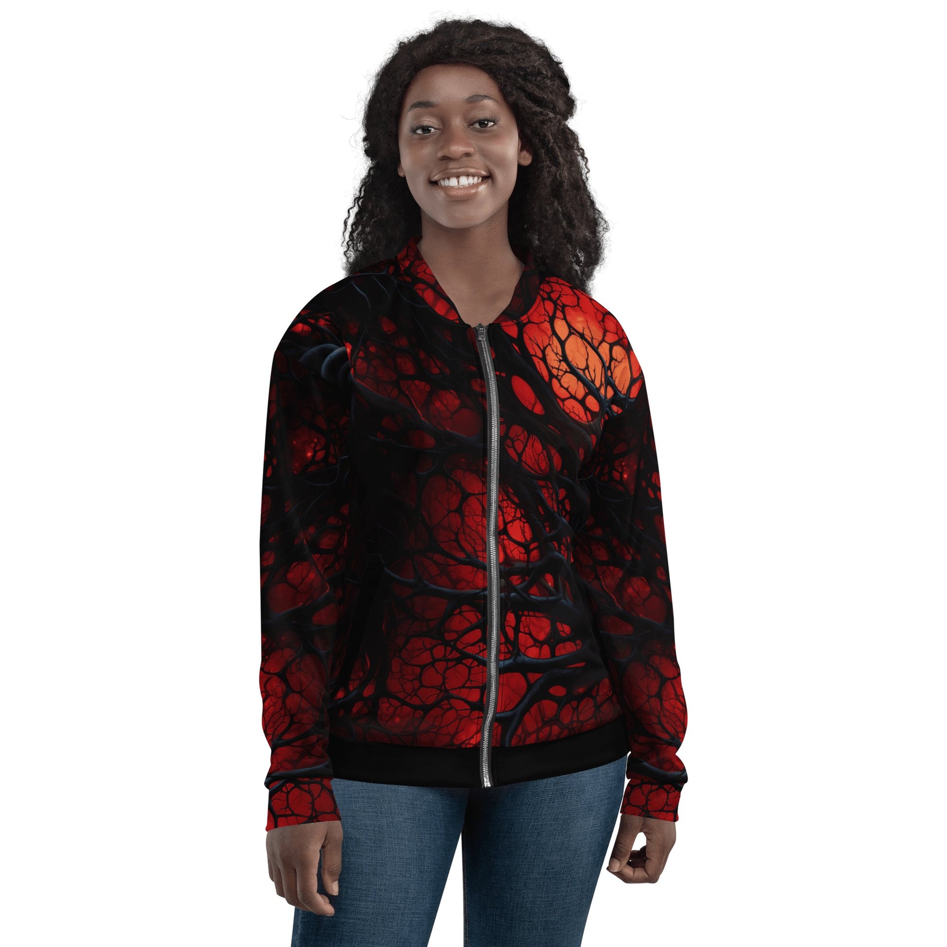 Unisex Bomberjacke "Inferno of Shadows" - Artexio