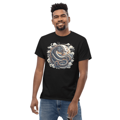 Klassisches Herren T-Shirt "Drache" - Artexio