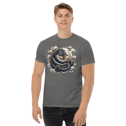 Klassisches Herren T-Shirt "Drache" - Artexio