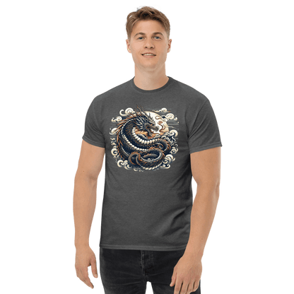 Klassisches Herren T-Shirt "Drache" - Artexio