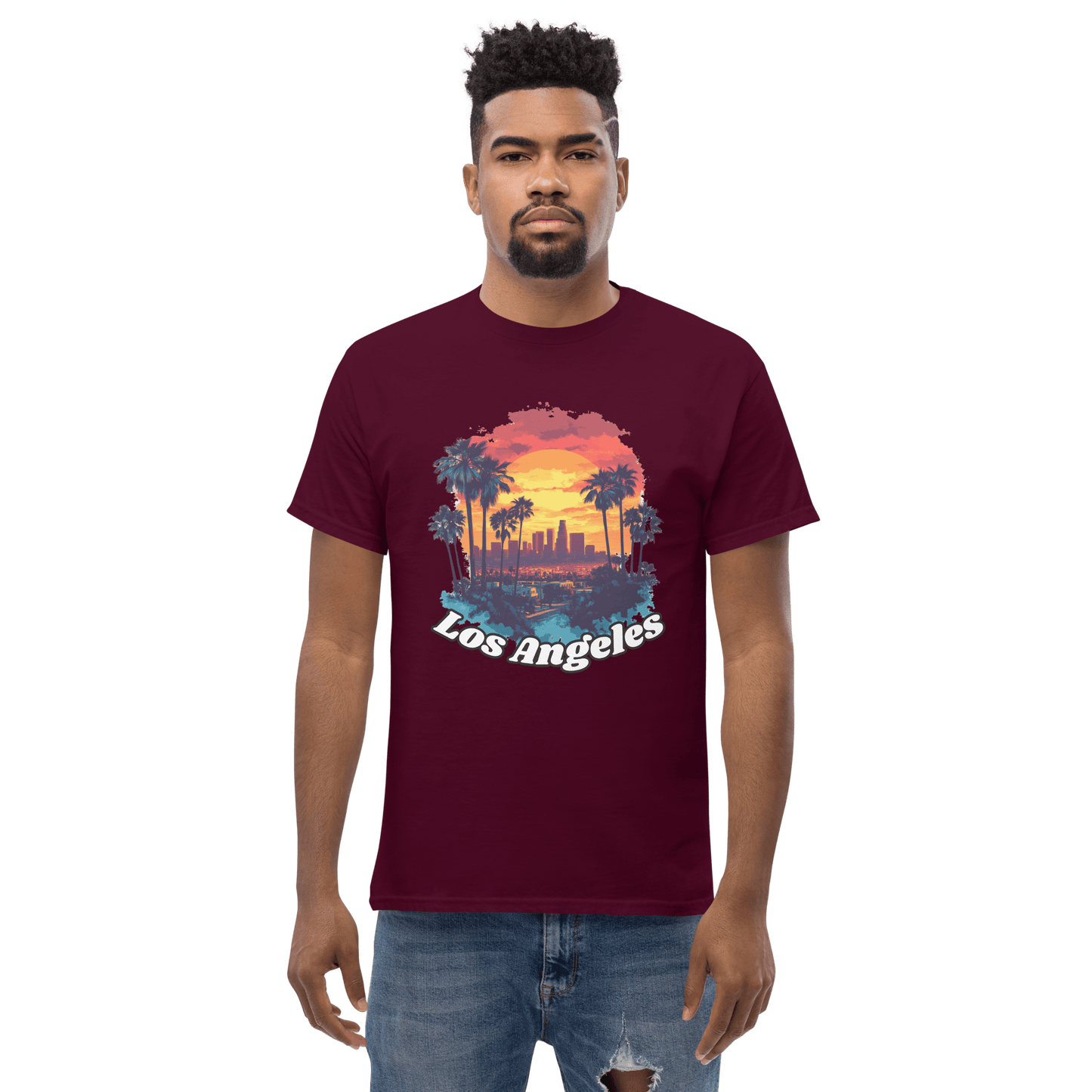 Klassisches Herren T-Shirt "Los Angeles" - Artexio