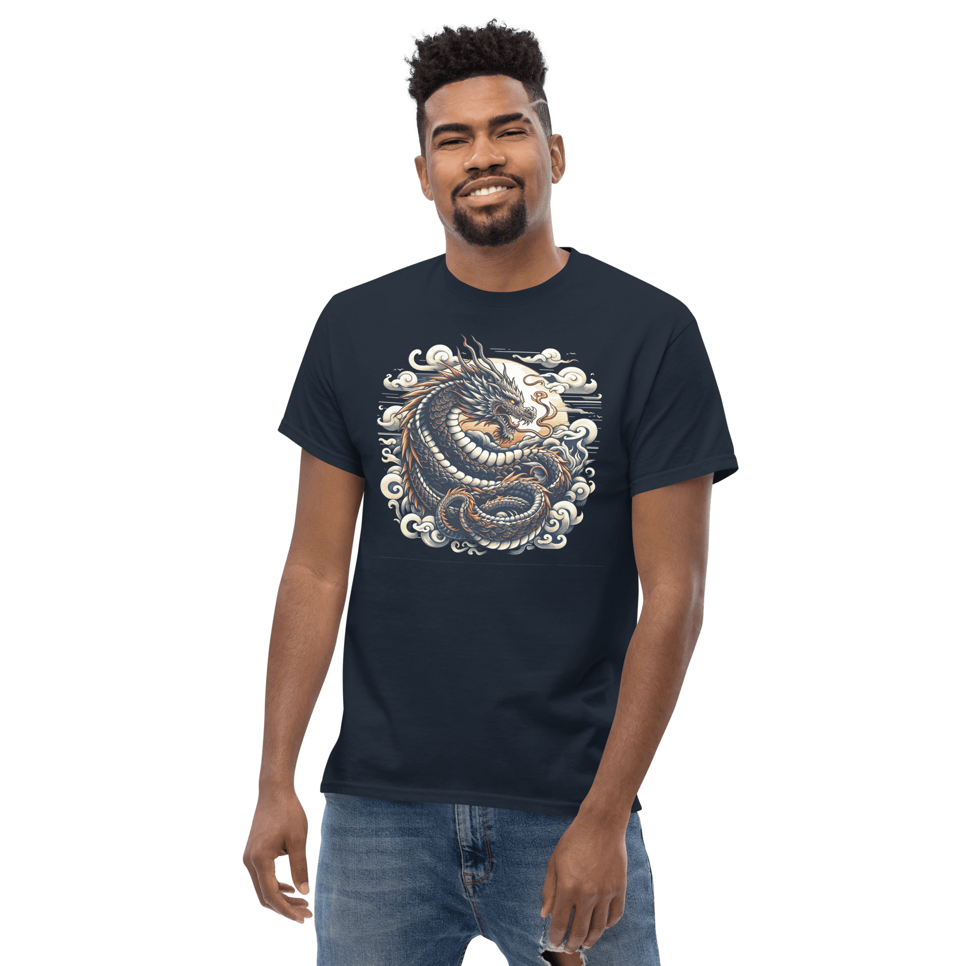 Klassisches Herren T-Shirt "Drache" - Artexio