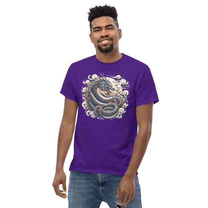 Klassisches Herren T-Shirt "Drache" - Artexio