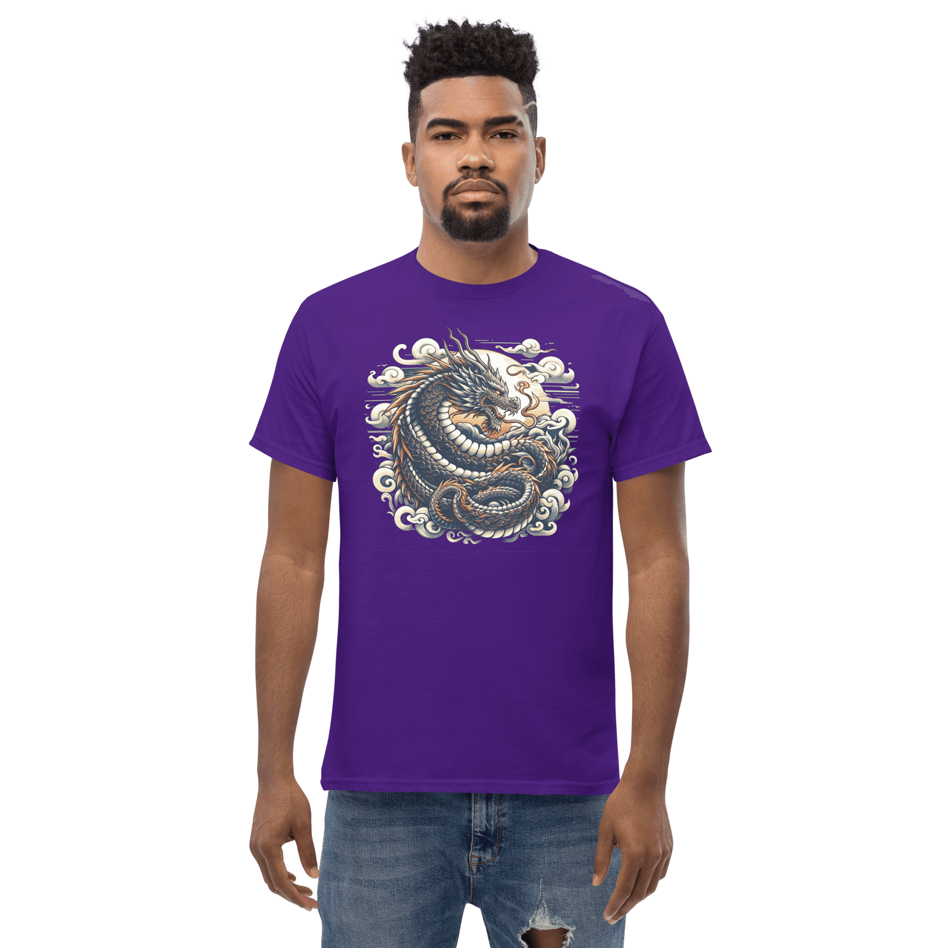 Klassisches Herren T-Shirt "Drache" - Artexio