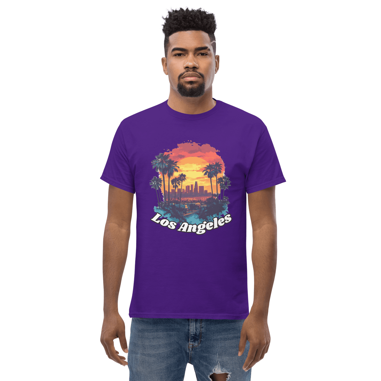 Klassisches Herren T-Shirt "Los Angeles" - Artexio