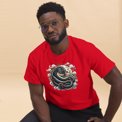 Klassisches Herren T-Shirt "Drache" - Artexio