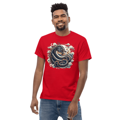 Klassisches Herren T-Shirt "Drache" - Artexio