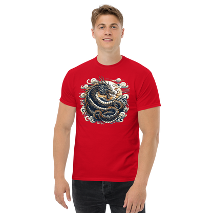 Klassisches Herren T-Shirt "Drache" - Artexio