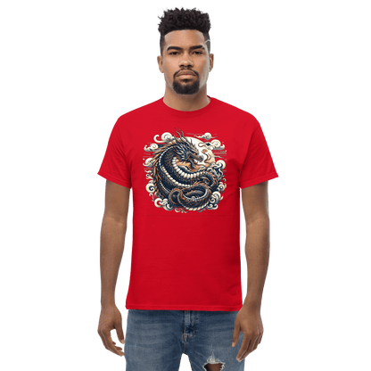 Klassisches Herren T-Shirt "Drache" - Artexio