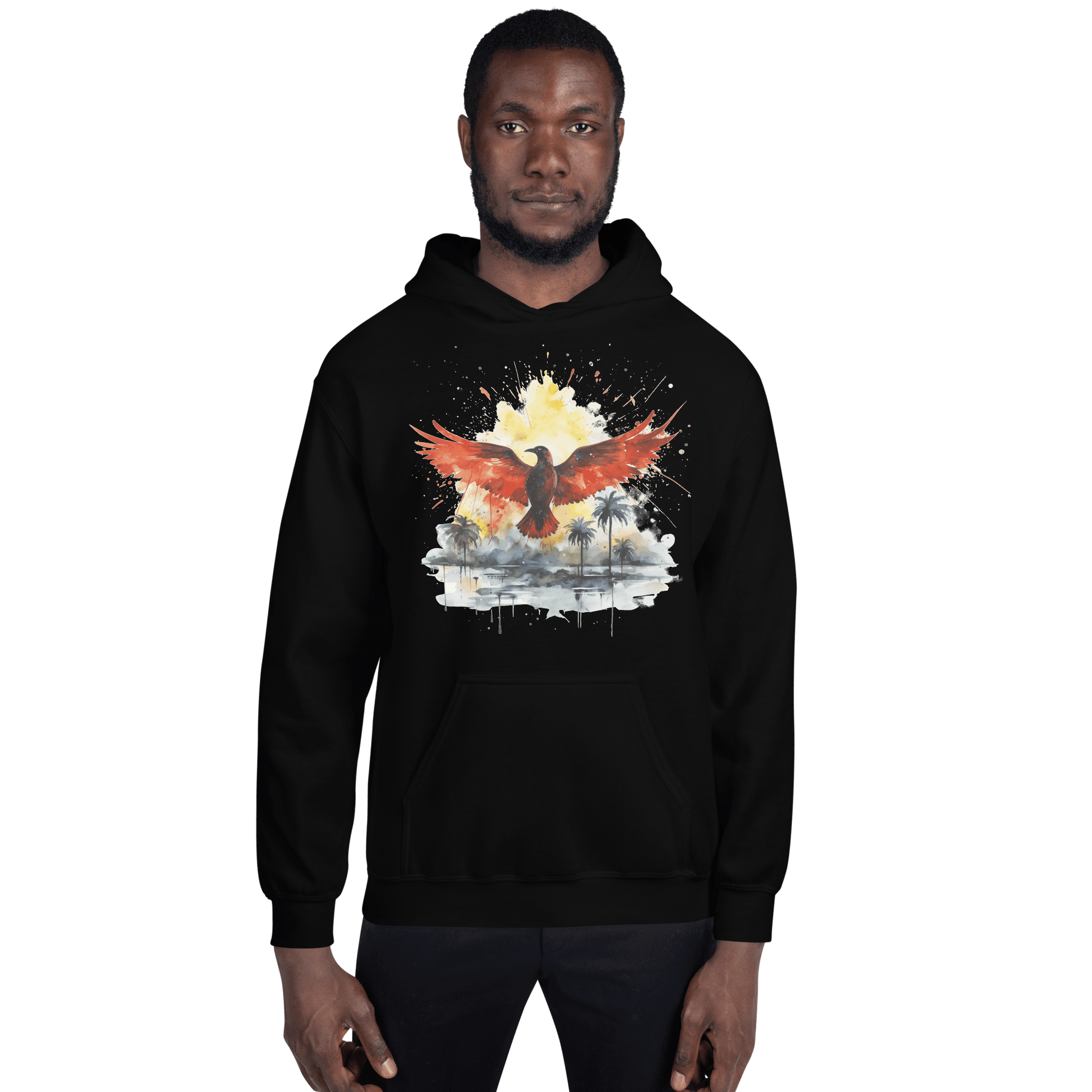 Unisex Heavy Blend Kapuzenpullover "Firebird" - Artexio