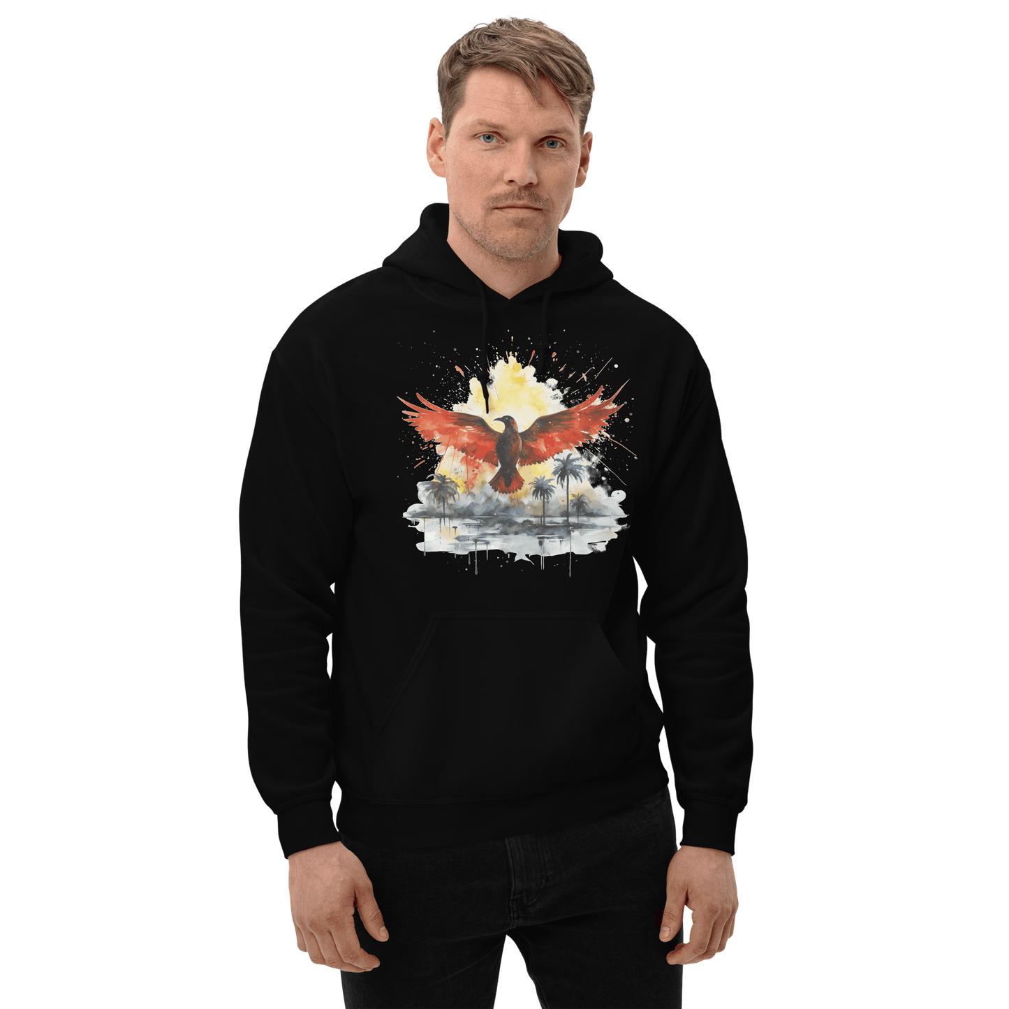 Unisex Heavy Blend Kapuzenpullover "Firebird" - Artexio