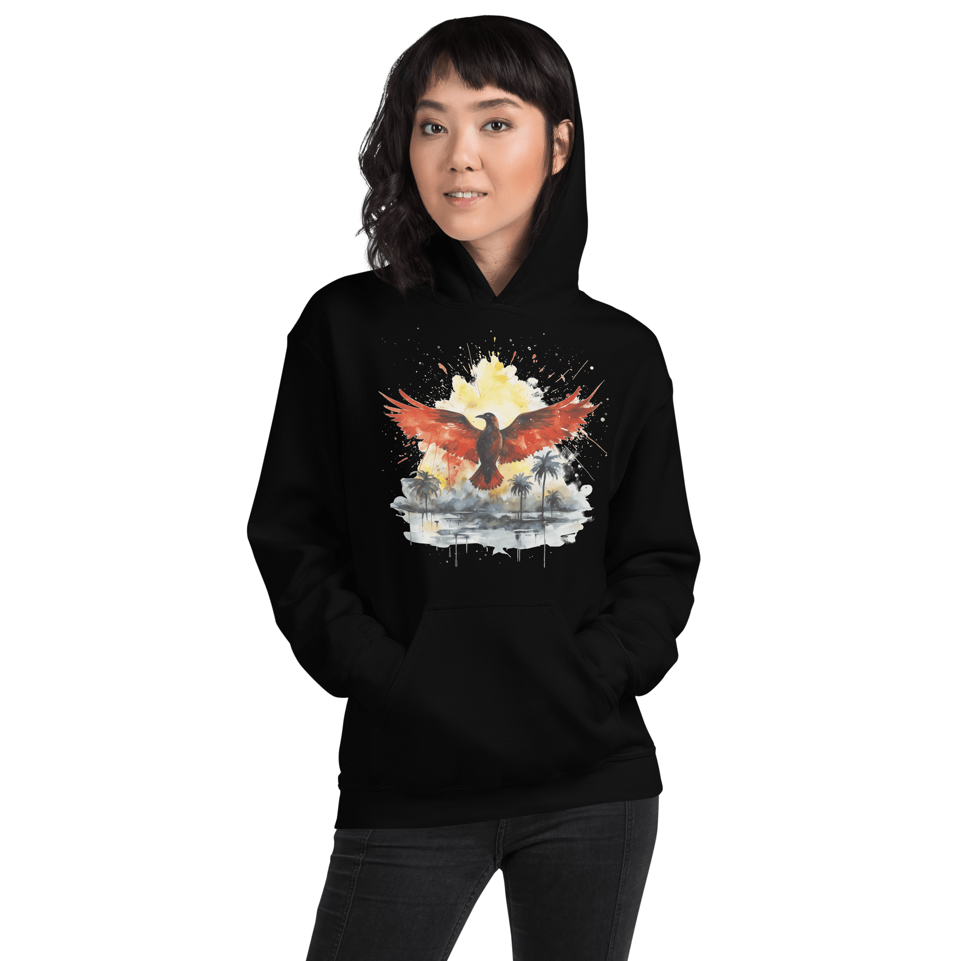 Unisex Heavy Blend Kapuzenpullover "Firebird" - Artexio