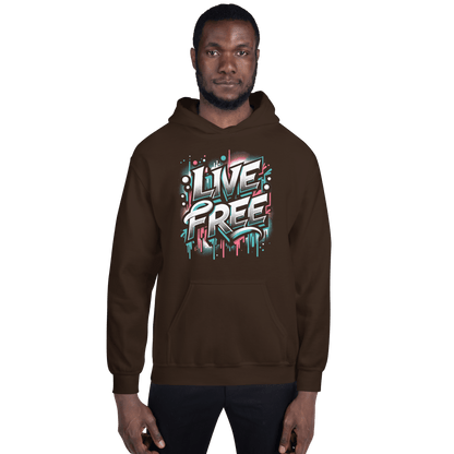 Unisex Heavy Blend Kapuzenpullover "Live Free" - Artexio