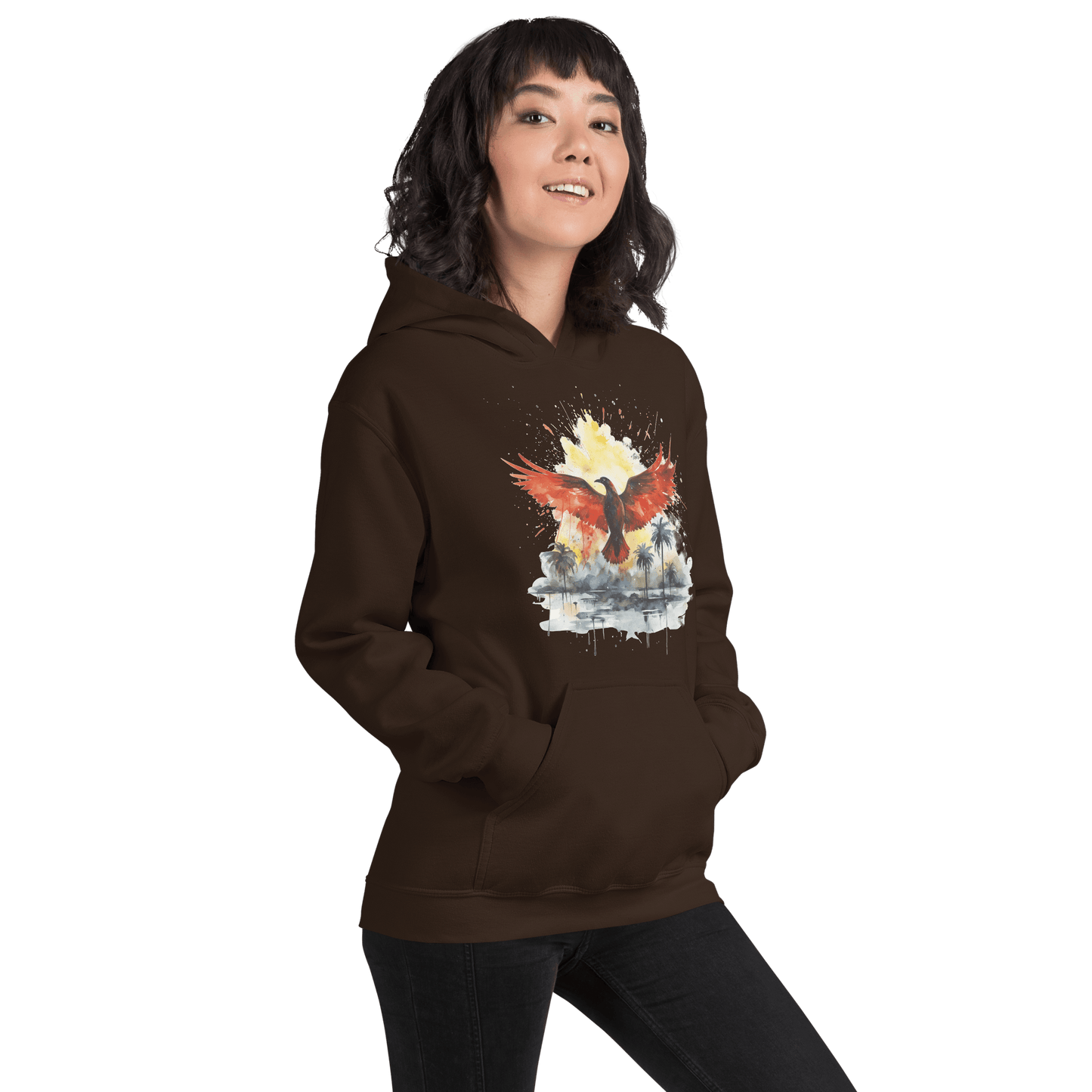 Unisex Heavy Blend Kapuzenpullover "Firebird" - Artexio