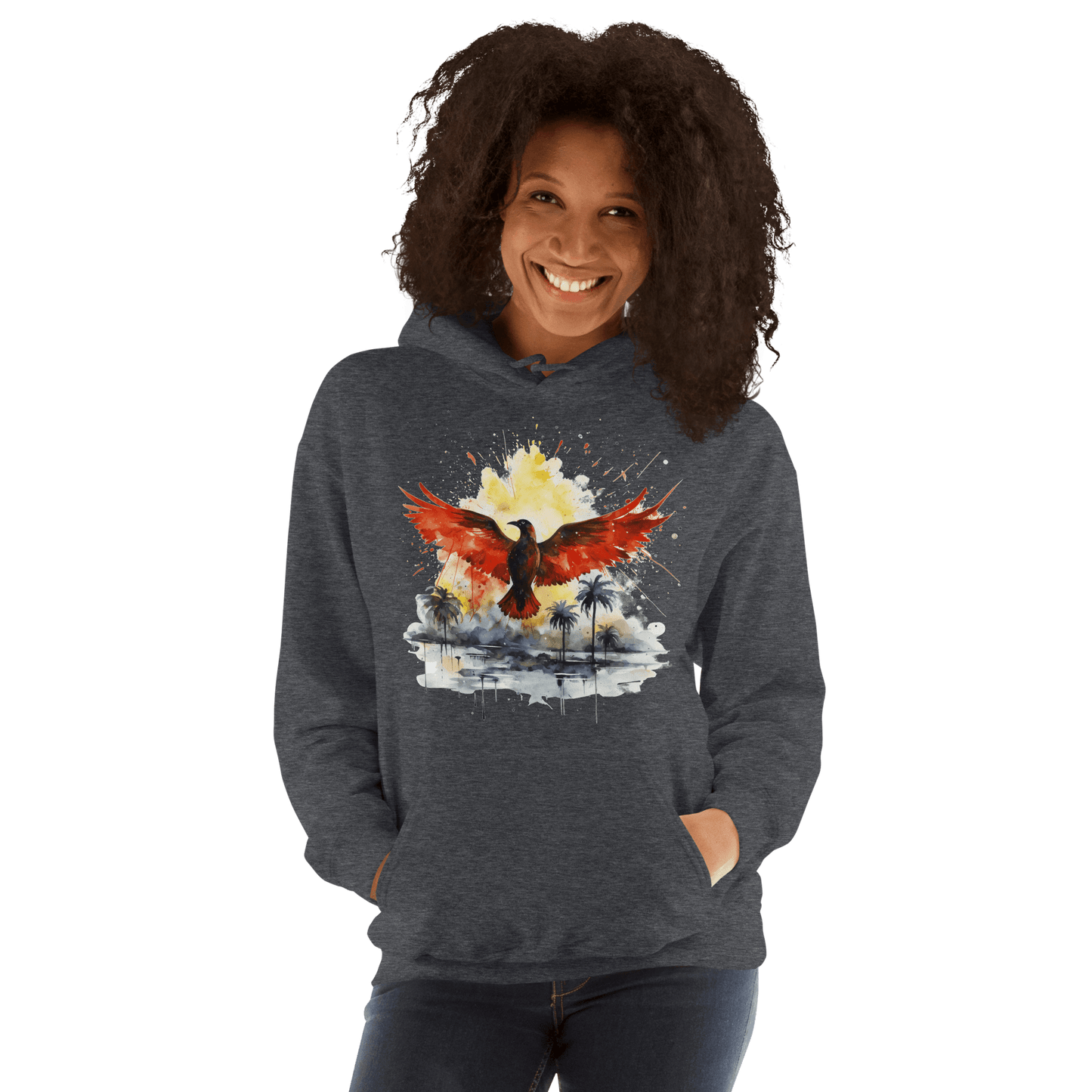 Unisex Heavy Blend Kapuzenpullover "Firebird" - Artexio