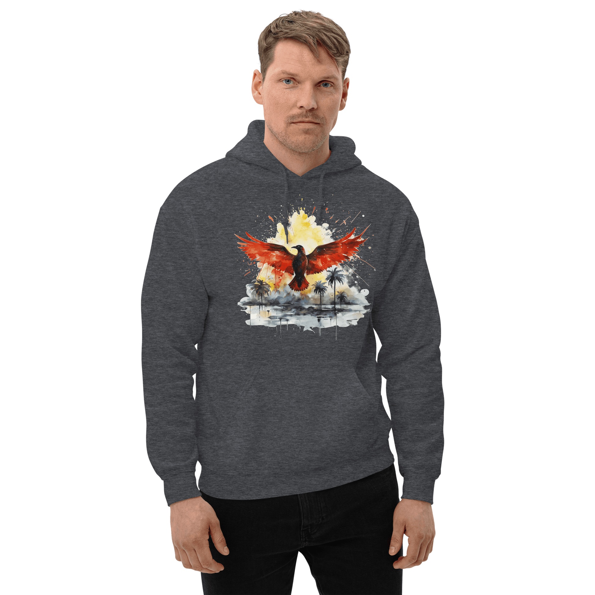 Unisex Heavy Blend Kapuzenpullover "Firebird" - Artexio