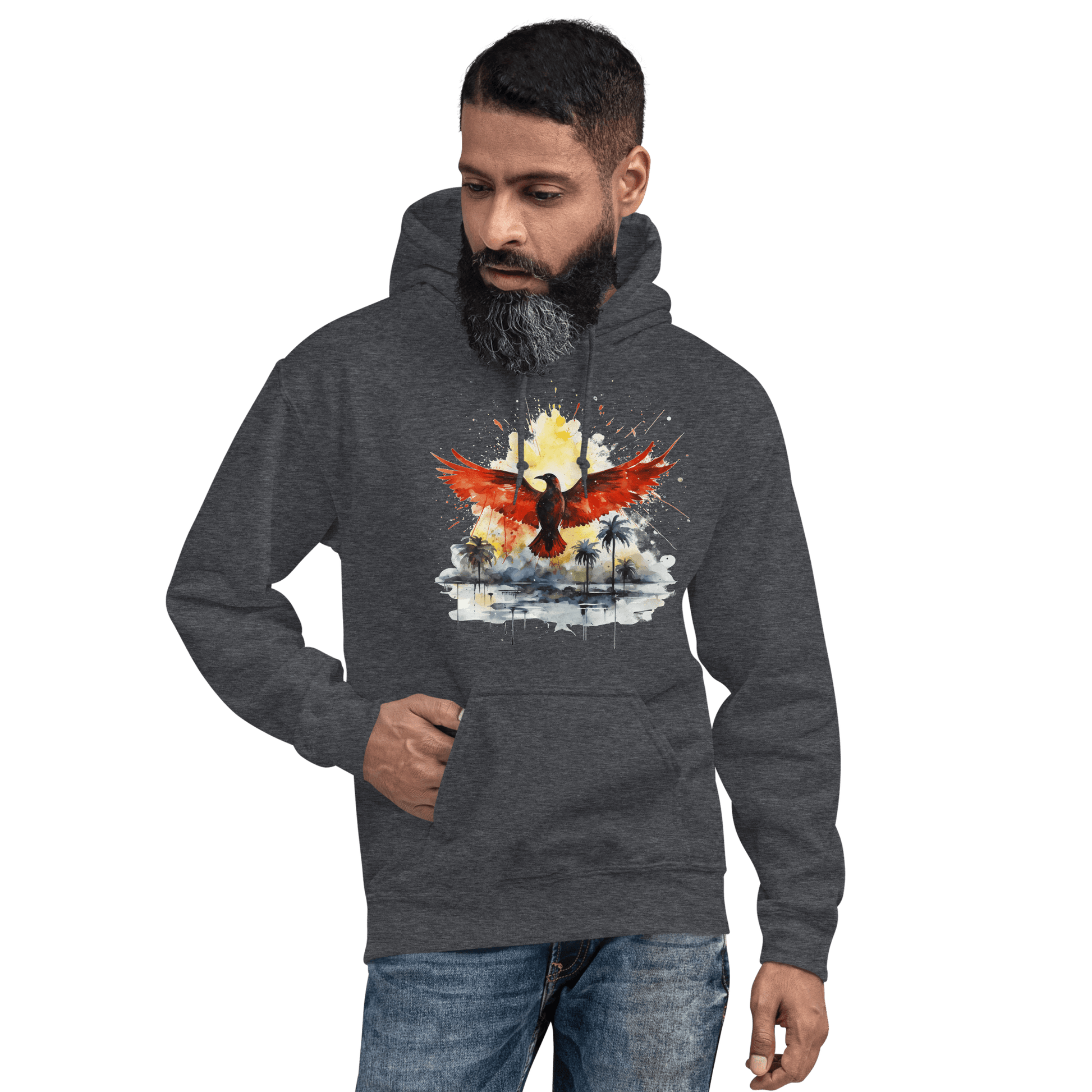 Unisex Heavy Blend Kapuzenpullover "Firebird" - Artexio