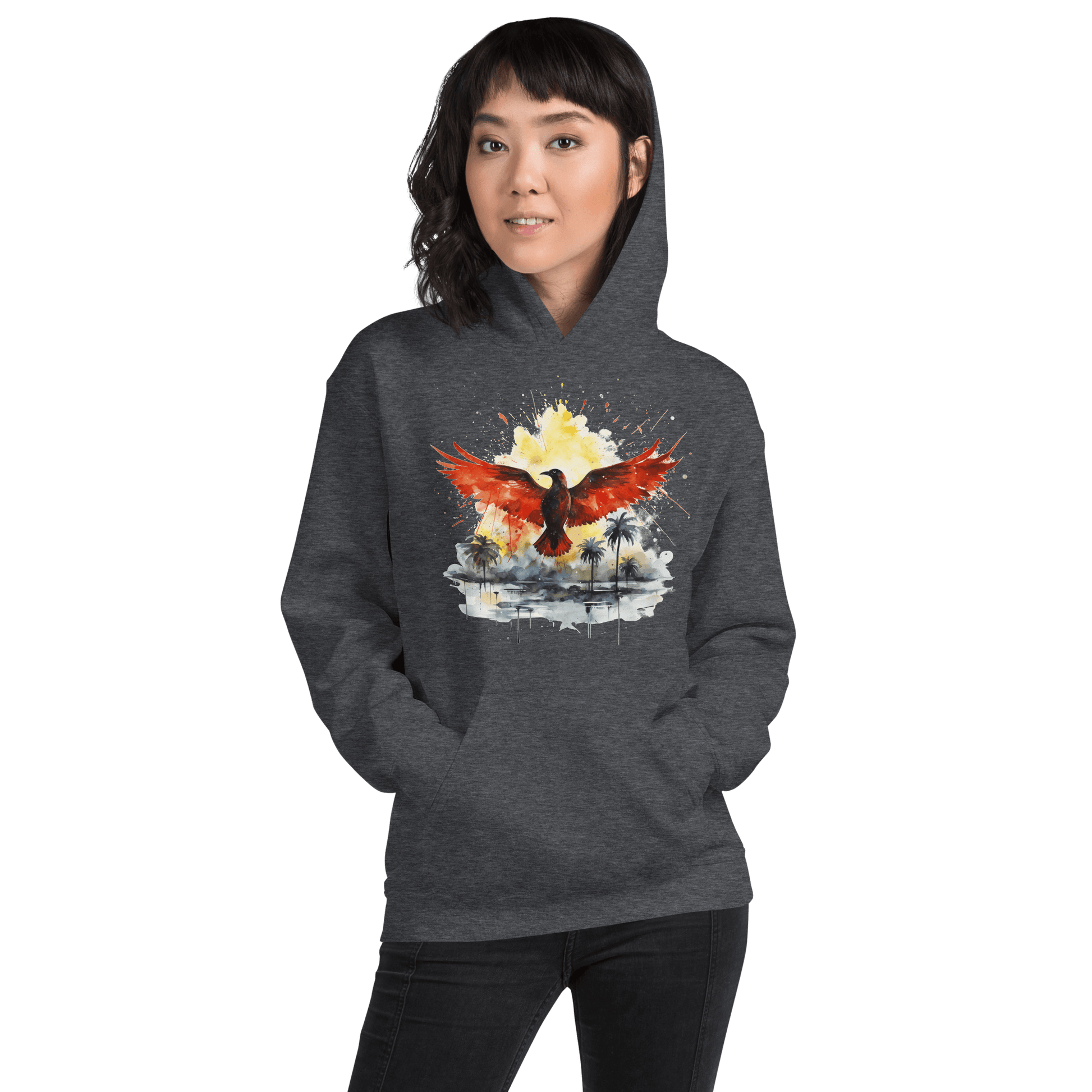 Unisex Heavy Blend Kapuzenpullover "Firebird" - Artexio