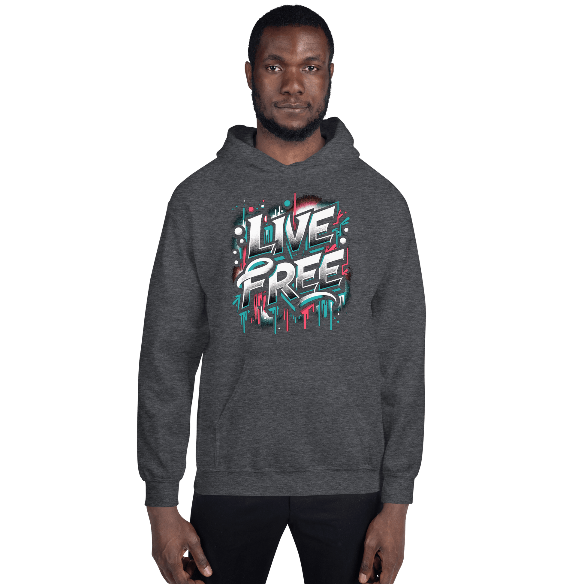 Unisex Heavy Blend Kapuzenpullover "Live Free" - Artexio